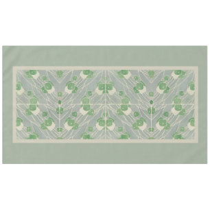 Green Geometric 1915 Hannah Borger Overbeck Tablecloth