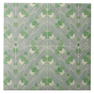 Green Geometric 1915 Hannah Borger Overbeck Tile