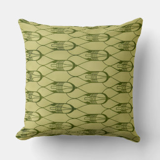Green Geometric Design Cushion