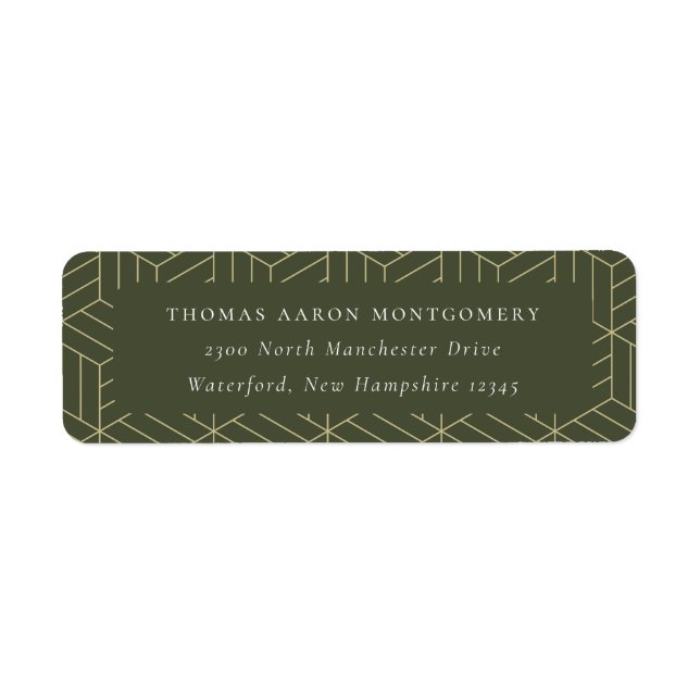 Green Geometric Pattern (Front)