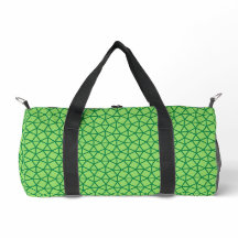 green geometric pattern