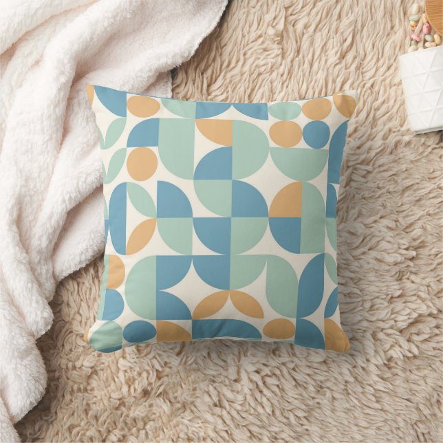 Green Geometric pattern mosaic  Cushion (Blanket)