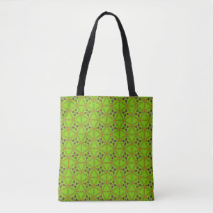 Green Geometric Pattern Tote Bag