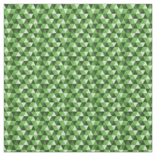 Green Geometric Triangles Pattern Fabric