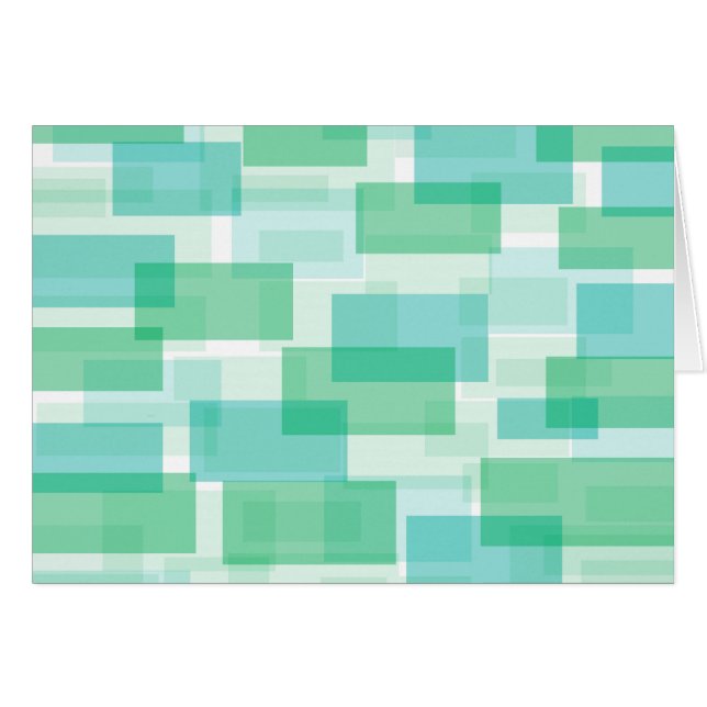 Green geometrical squares pattern (Front Horizontal)