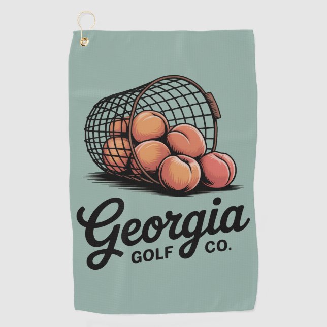 Green Georgia Golf Co Range Bucket  Towel (Front)