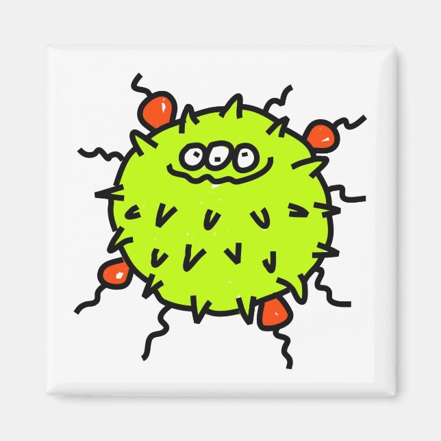 Green Germ Magnet (Front)