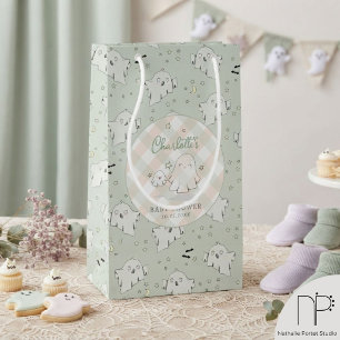 Green Ghost Baby Shower Small Gift Bag