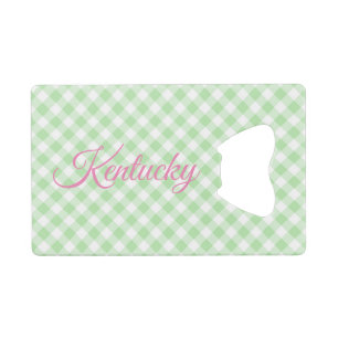 Green gingham