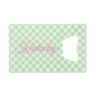 Green gingham