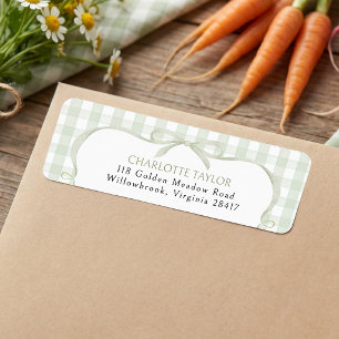 Green Gingham Baby Shower