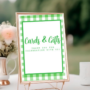 Green Gingham Cards and Gifts