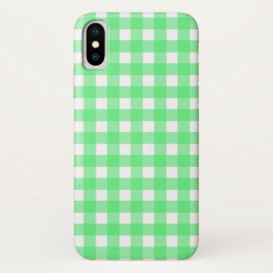 Green gingham Case-Mate iPhone case