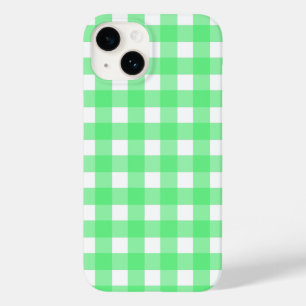 Green gingham Case-Mate iPhone 14 case