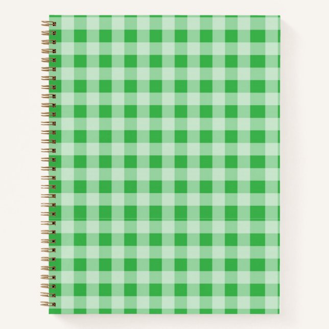 Green Gingham Notebook (Front)