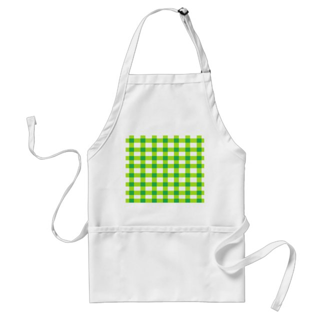 Green Gingham Standard Apron (Front)