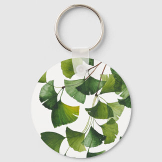 Green Ginkgo Biloba - Keychain