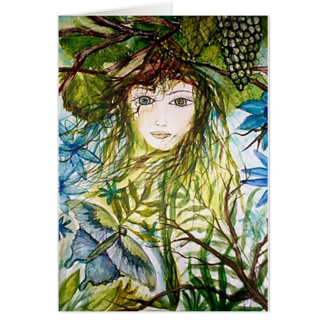 Green Girl Fantasy - butterfly (Front)