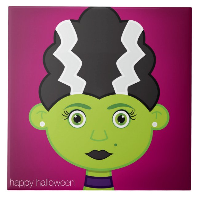 Green girl monster tile (Front)