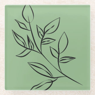 Green Glass Coasters