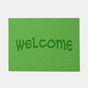 Green Glimmer Welcome Mat