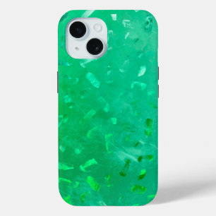 Green Glitter iPhone 15 Case