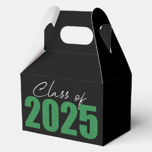 Green Glitter Class of 2025 Favour Box
