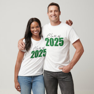 Green Glitter Class of 2025 T-Shirt