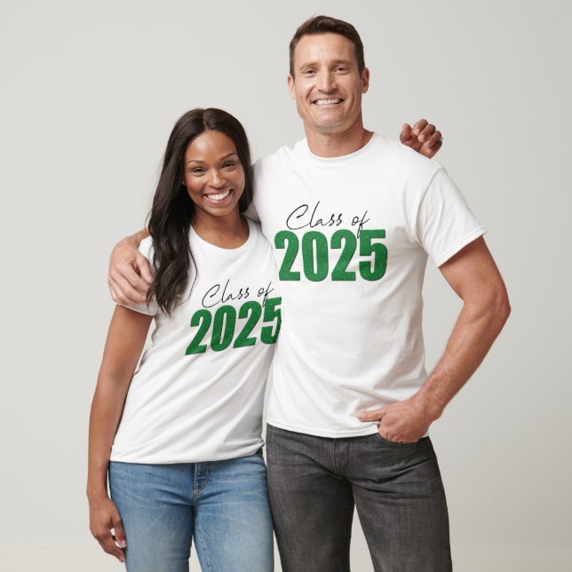 Green Glitter Class of 2025 T-Shirt (Unisex)