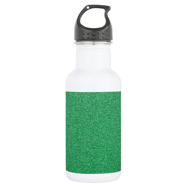Green Glitter, Sparkle, Glitter Background 532 Ml Water Bottle (Front)