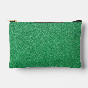 Green Glitter, Sparkle, Glitter Background Accessory Pouch