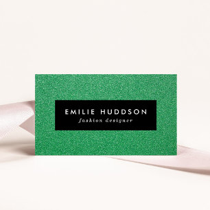 Green Glitter, Sparkle, Glitter Background Business Card