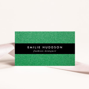 Green Glitter, Sparkle, Glitter Background Business Card