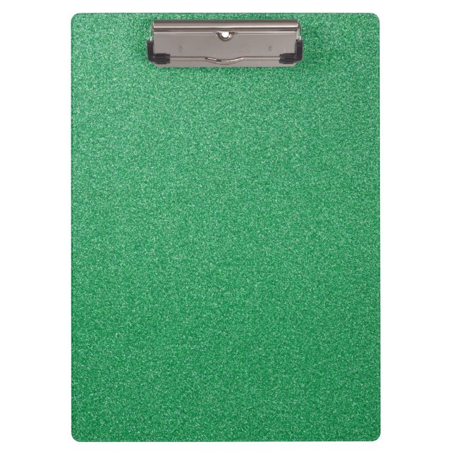 Green Glitter, Sparkle, Glitter Background Clipboard (Front)