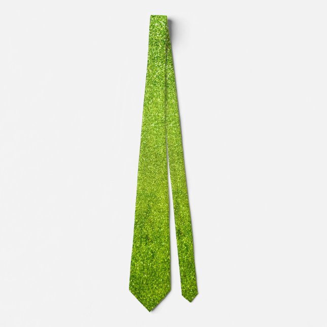 Green glitter tie (Front)