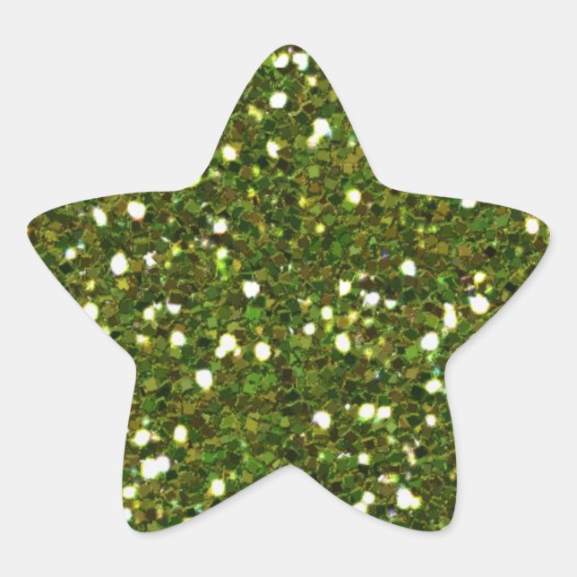Green Glitters Sticker (Front)