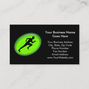 Green Glow Fitness and Personal Training Logo Business Card