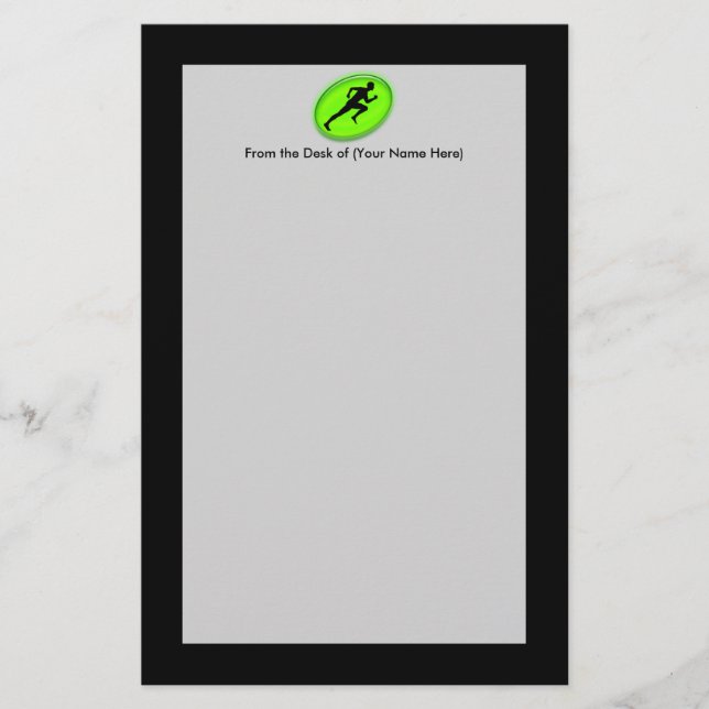 Green Glow Fitness Logo Stationery (Front)