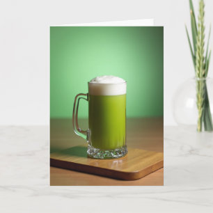 Green Glow Glass Mug Scene Card