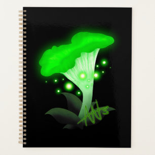 Green Glowing Mushroom Planner