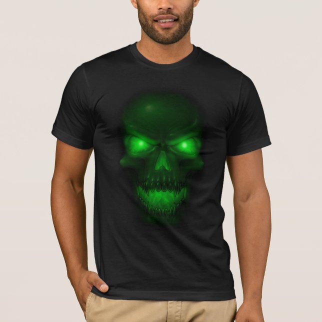 Green Glowing Skull T-Shirt (Front)