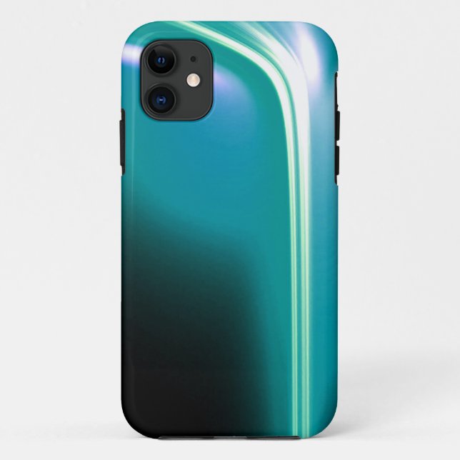 Green Glowing Waterfall of Light Case-Mate iPhone Case (Back)