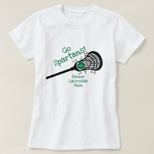 Green Go Team Lacrosse Mom T-Shirt