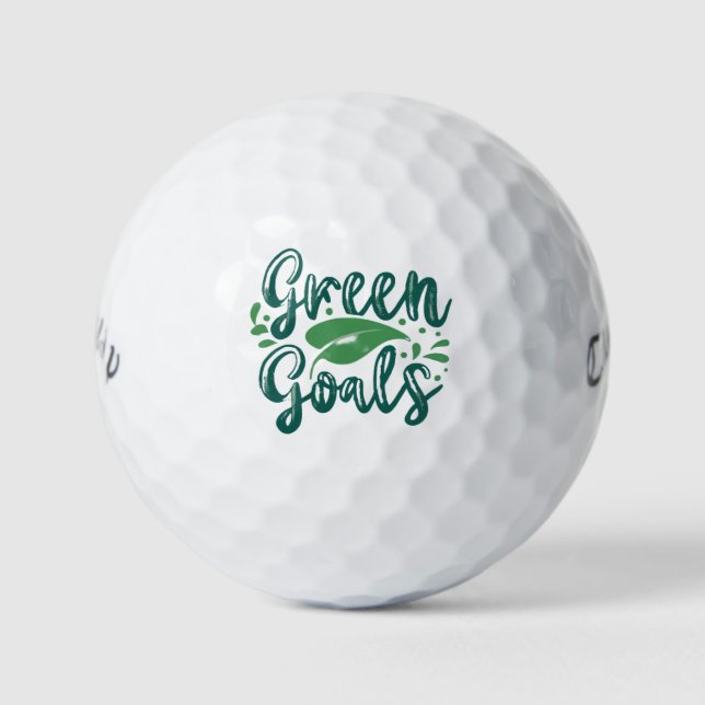 Green Goals  Golf Balls (Front)