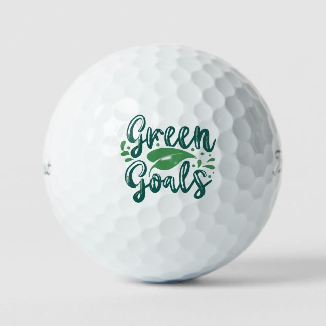 Green Goals  Golf Balls (Front)