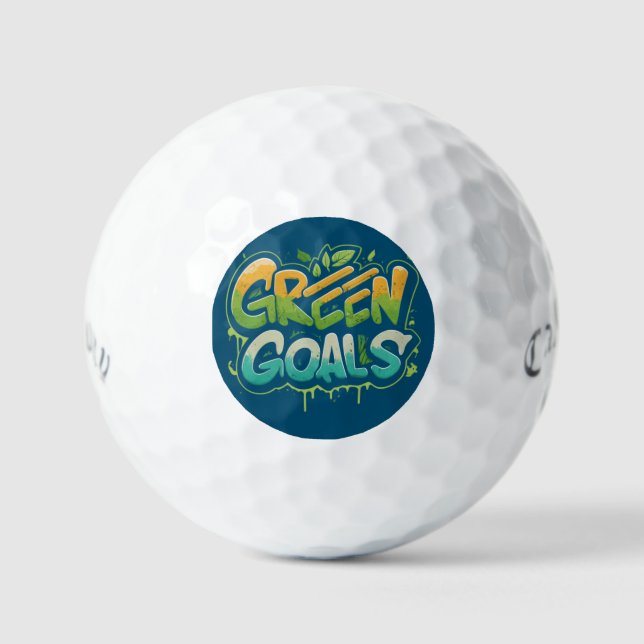 Green Goals  Golf Balls (Front)