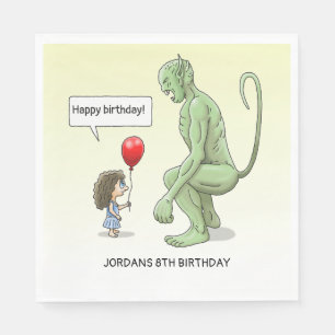Green Goblin's Happy Birthday Napkin