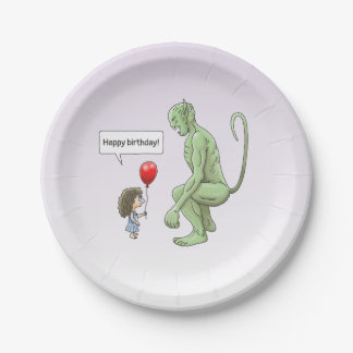 Green Goblin's Happy Birthday Paper Plate