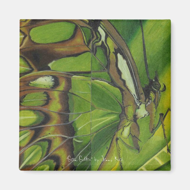 "Green Goddess" by Jenny Koch Magnet (Front)