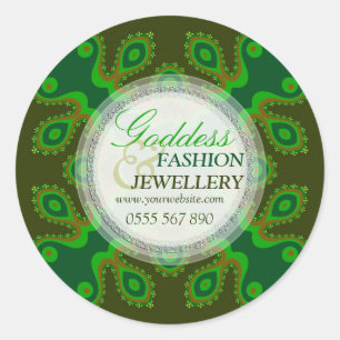 Green Goddess Fashion Retail Product Sticker